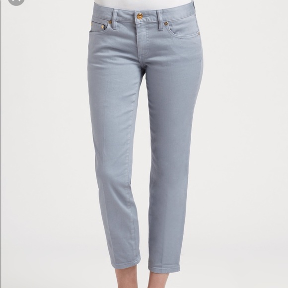 tory burch alexa cropped skinny jeans